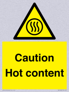 Caution Hot content